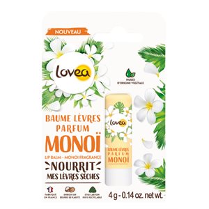 Lovea Baume lévres parfum monoi, lévres séches