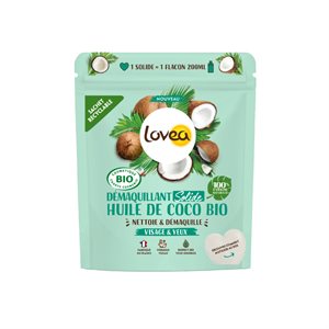 Lovea Huile de Coco Bio Démaquillant Solide