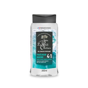 Le Petit Olivier Gel Douche Fraîcheur 4-En-1 Marine - 250Ml