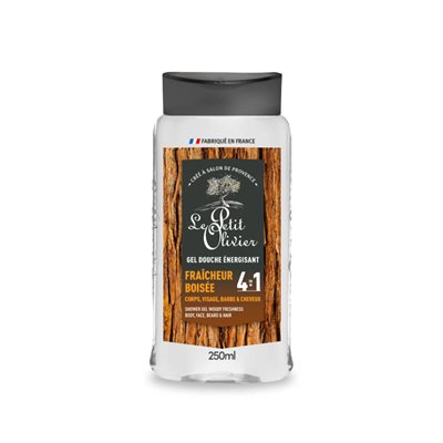 Le Petit Olivier Gel Douche Fraîcheur Boisée 4-En-1 – Homme – 250 Ml