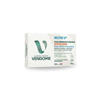 Vendome Pain Dermatologique - Huile D'Abricot 100G Vendome Pain Dermatologique - Huile D'Abricot 100G