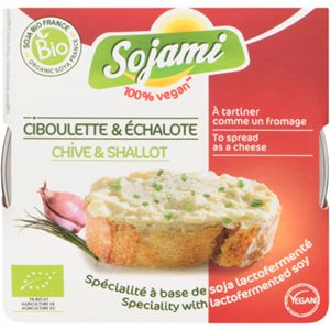 Sojami Spécialité à Base de Soja Lactofermenté Ciboulette & échalote 125 g