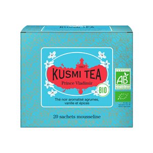 KUSMI Prince Vladimir thé noir Bio - Boîte x 20 sachets 40g