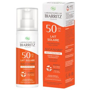 Biarritz Certified Organic Face Sunscreen SPF50 50 ml