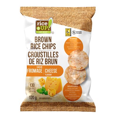 Rice Up! Croustilles de riz brun S-G fromage 120g