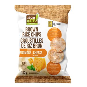 Rice Up! Croustilles de riz brun S-G fromage 120g