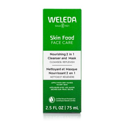 Weleda Nettoyant et masque nourrissant 2 en 1 75ml