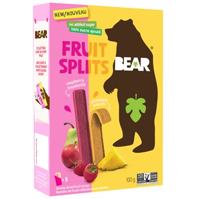 BEAR Raspberry and Pineapple Fruit Splits 100g