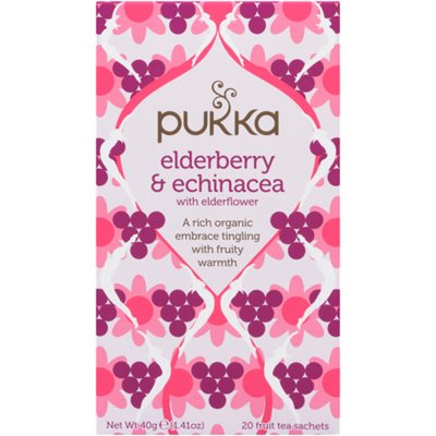 Pukka Thé Biologiques Echinacee Et Sureau