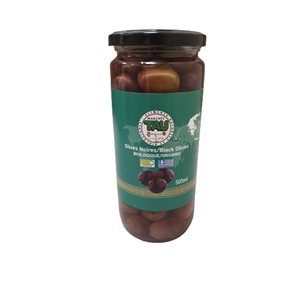 TAU Organic black olives 500ml