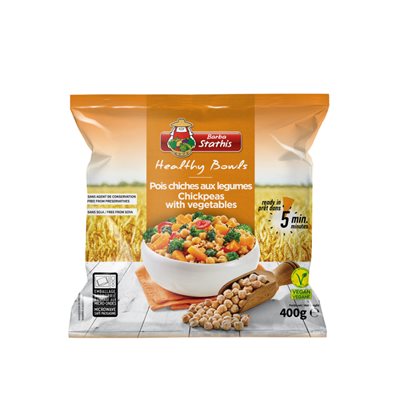 BARBA STATHIS HEALTHY BOWLS CHICKPEAS W / VEGETABLE 400g