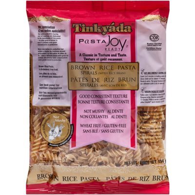 Tinkyada Pâtes Spirales Au Riz Brun 454g Tinkyada Pâtes Spirales Au Riz Brun 454g