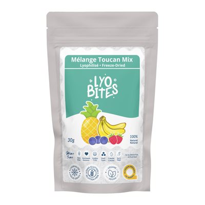 LYOBITES MIX TOUCAN FREEZE DRIED MIXED FRUITS 30g