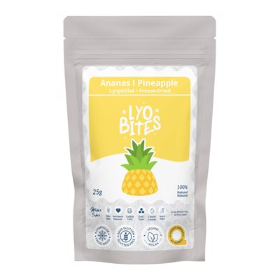 LYOBITES FREEZE-DRIED PINEAPPLE 25g