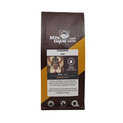 Cafe Mystique Ethiopia Ground Organic Coffee