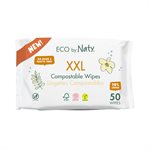 Eco by Naty Lingettes Compostables 50un