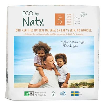 Naty Eco Couches 5 11-25 kg 22 pcs