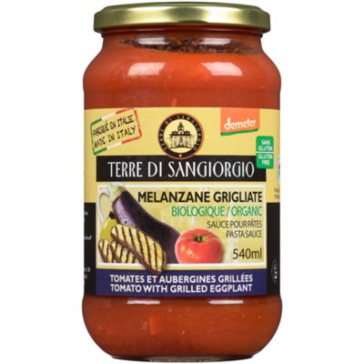 Terre di Sangiorgio Pasta Sauce Tomato with Grilled Eggplant Organic 540 ml 540 ml