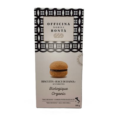 Officina Nobili Bonta - Organic "Baci Di Dama" Cookies With Hazelnuts 180G
