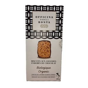 Officina Nobili Bonta - Organic Chocolate-Covered Almond Cookies 180G