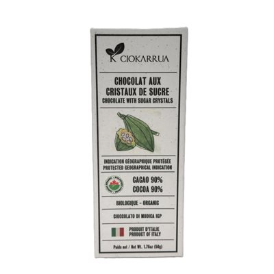 Ciokarrua Organic Chocolate 90% 50g