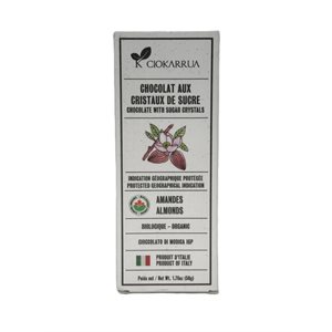 Ciokarrua Organic Chocolate Almonds 50g