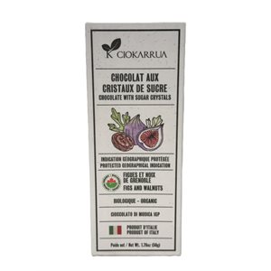 Ciokarrua Chocolat bio figues et noix 50g