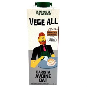 Vege All Boisson Avoine Barista 