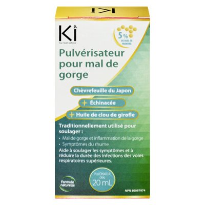 Ki Pulvérisateur pour mal de gorge