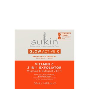 Sukin Glow Active-C 2-In-1 Exfoliator 50 Ml