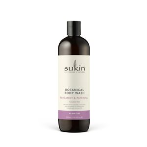 Sukin Gel Douche Botanique - Bergamote & Patchouli - 500 Ml