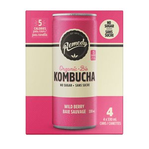 Remedy Kombucha sans sucre baie sauvage