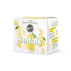 Remedy Drinks Yuzu Lemon No Sugar Soda 4x355ml
